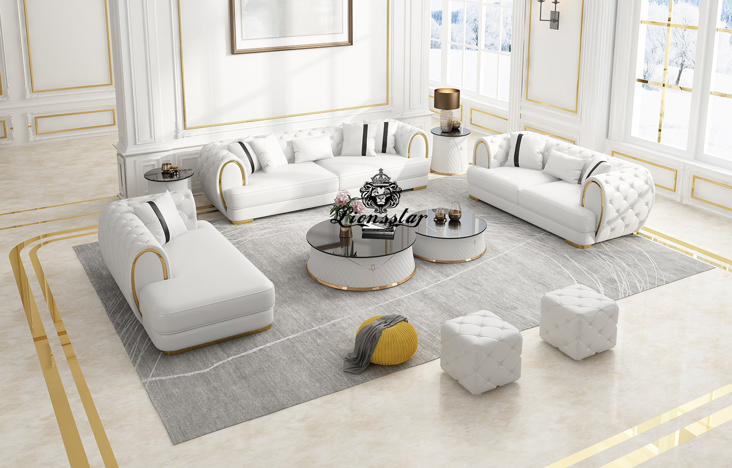 Designercouchtisch Bogen