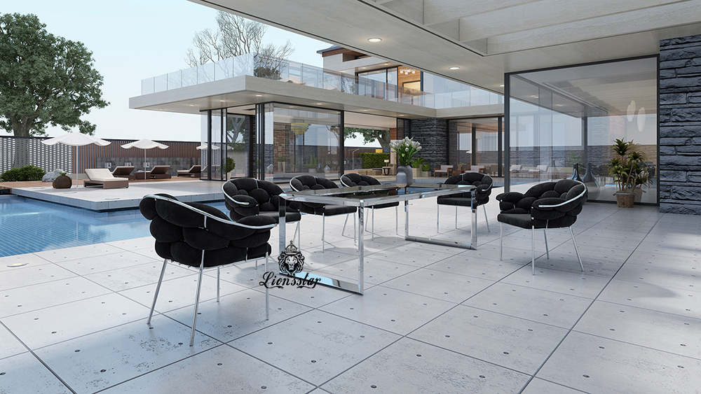 Luxus Designer Esstisch Modern Wafe
