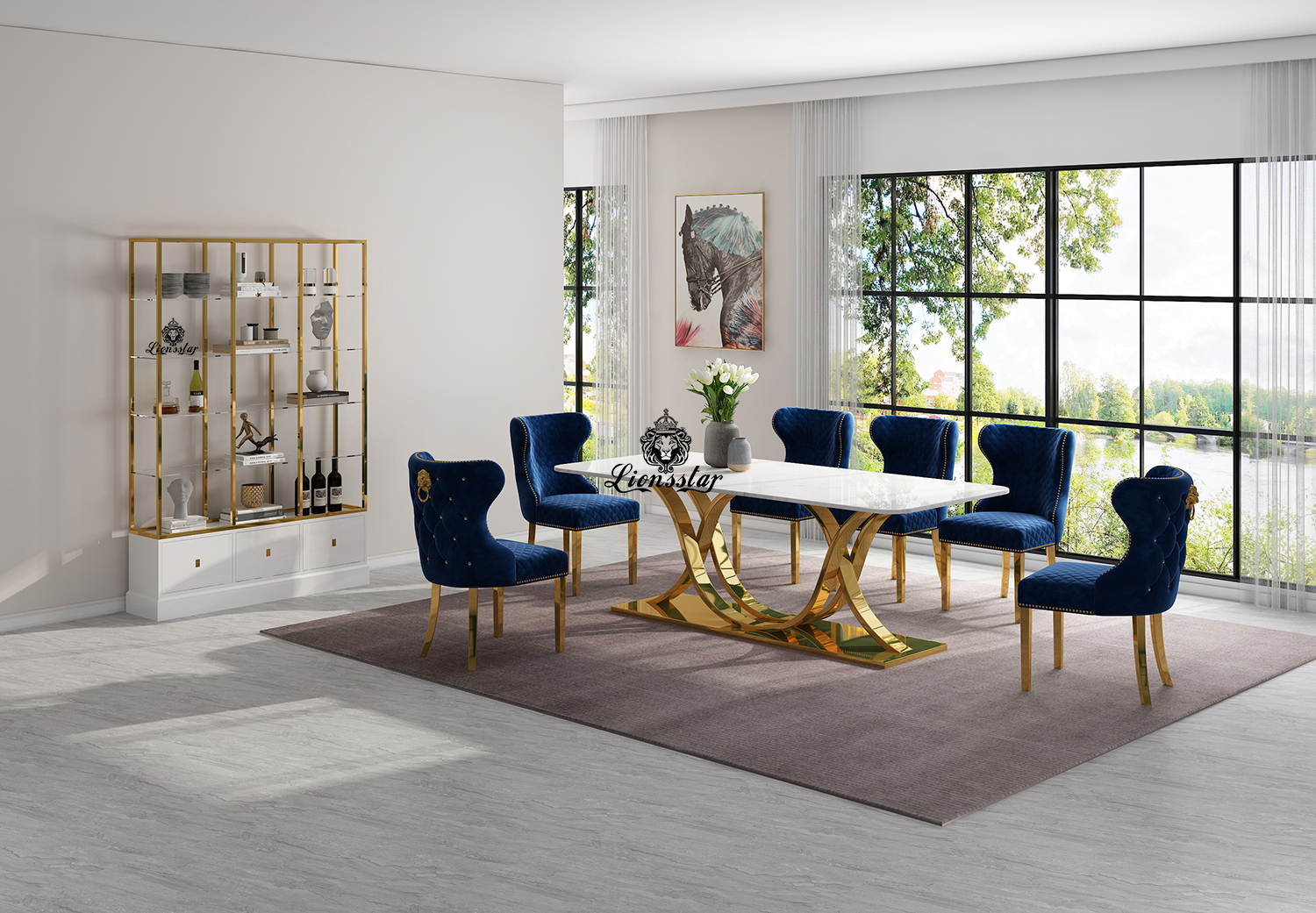 Luxus Designer Esstisch Leonis Aurum Luxus Designer Esstisch Leonis Aurum